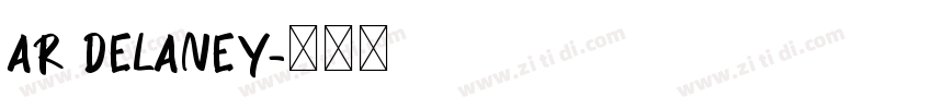 AR DELANEY字体转换